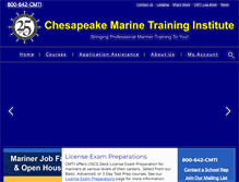 Tablet Screenshot of chesapeakemarineinst.com